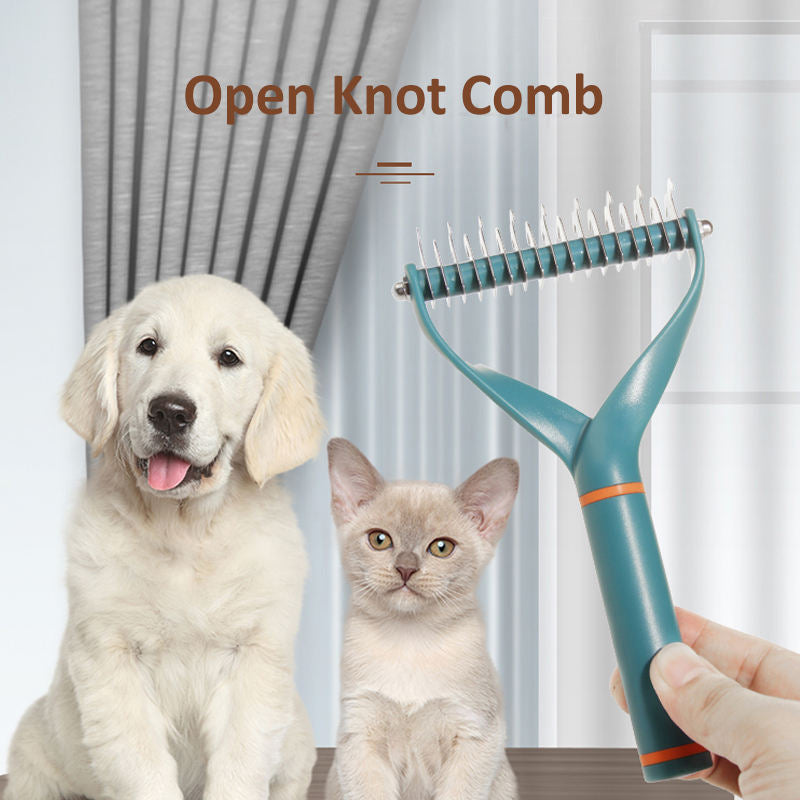 Shedding comb for dogs and cats