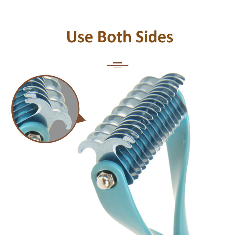 Shedding comb for dogs and cats