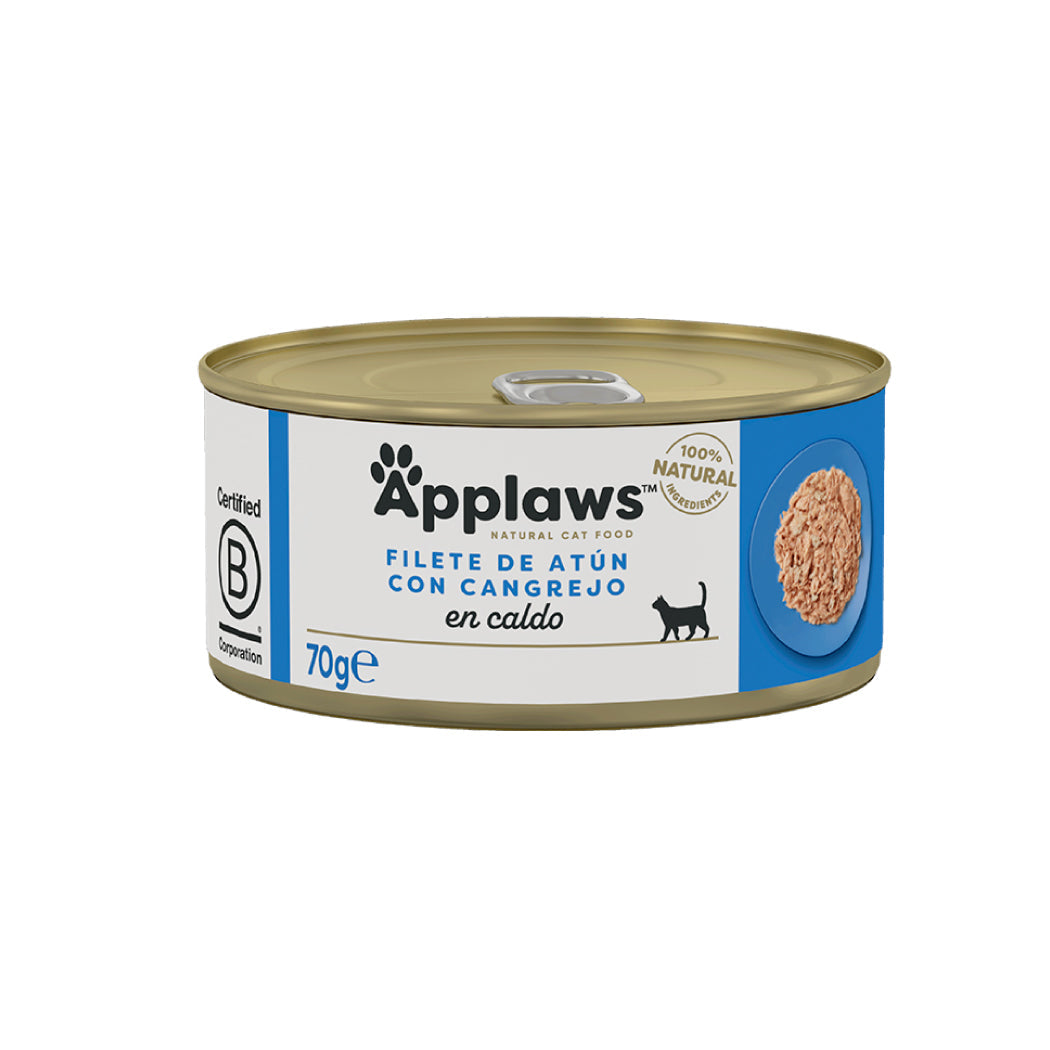 APPLAWS CAT LATA ATUN Y CANGREJO 70GR