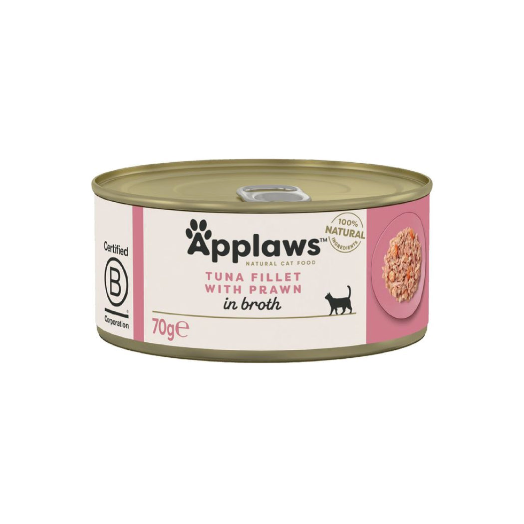 APPLAWS CAT LATA ATUN Y GAMBAS 70GR
