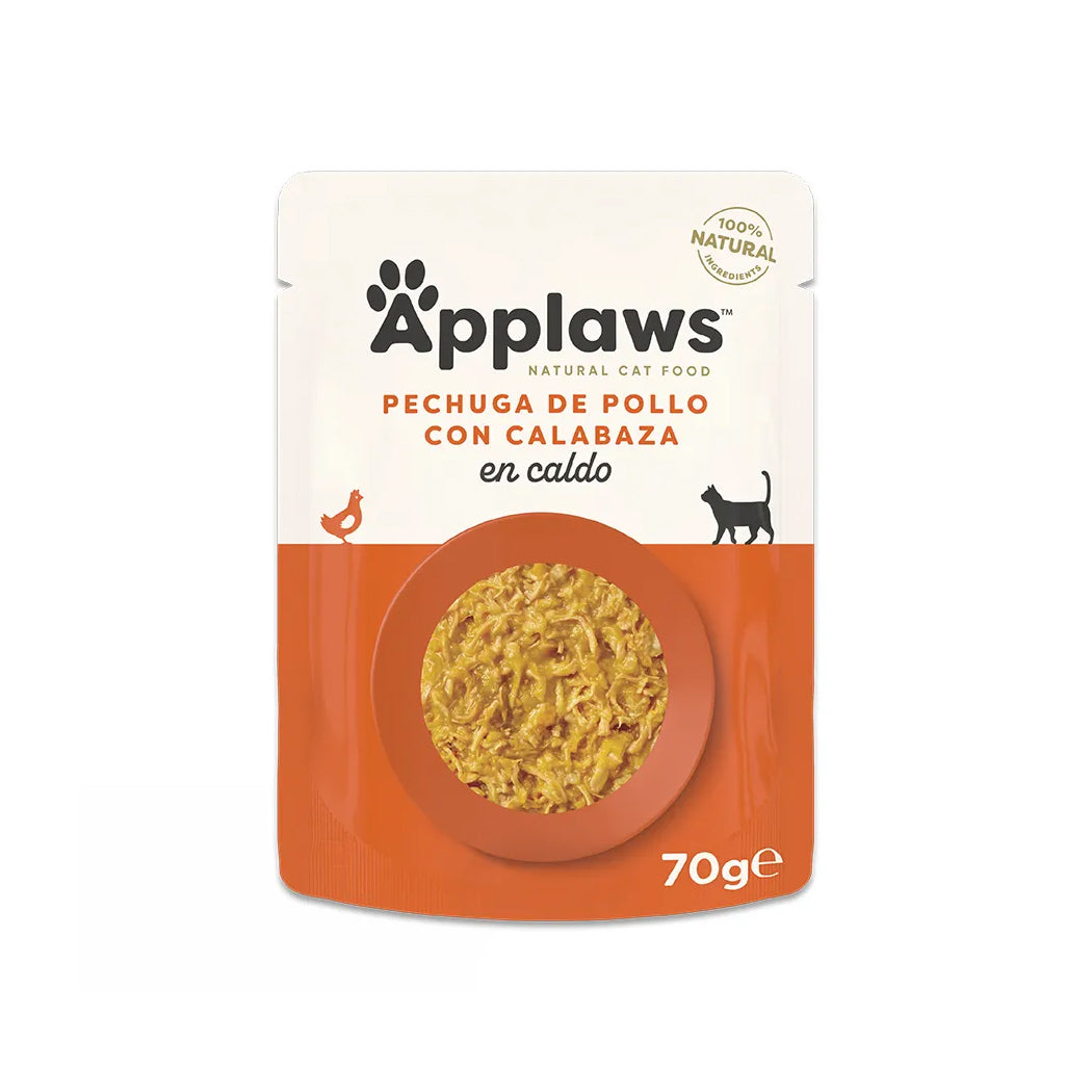 APPLAWS CAT SOBRE POLLO CON CALABAZA 70GR