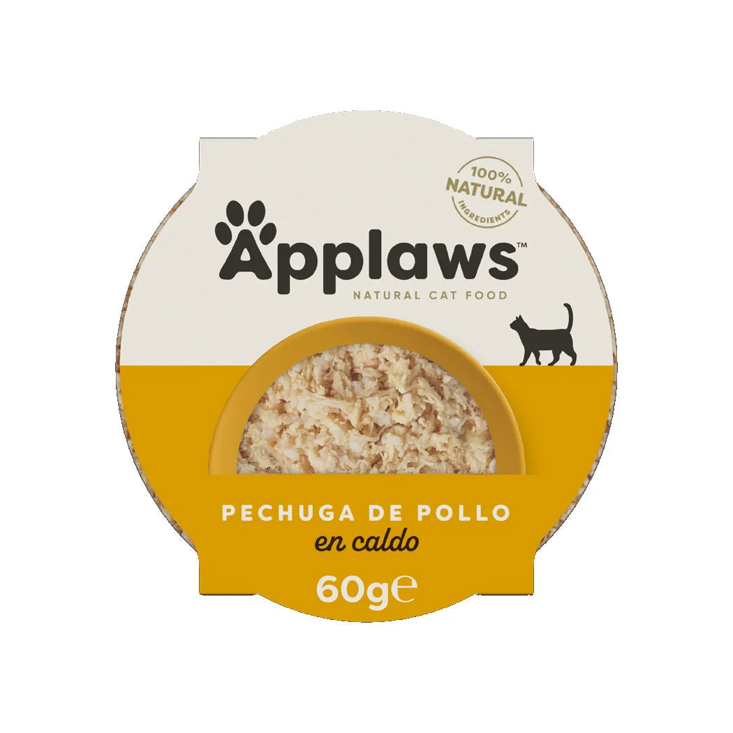 APPLAWS CAT TARRINA PECHUGA POLLO Y ARROZ 60GR