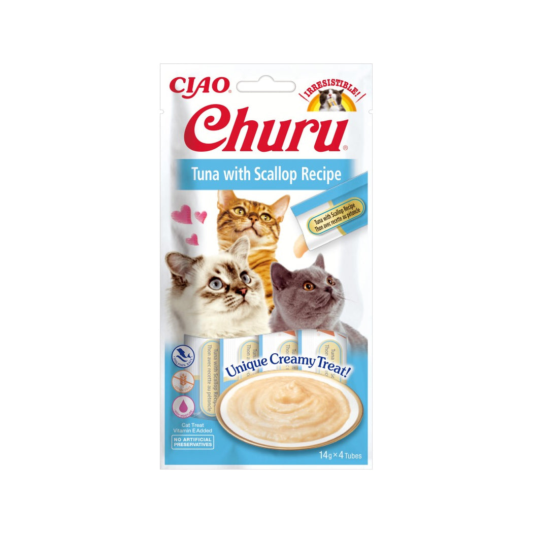 CHURU CAT ATUN CON VIEIRA 4 X 14 GR
