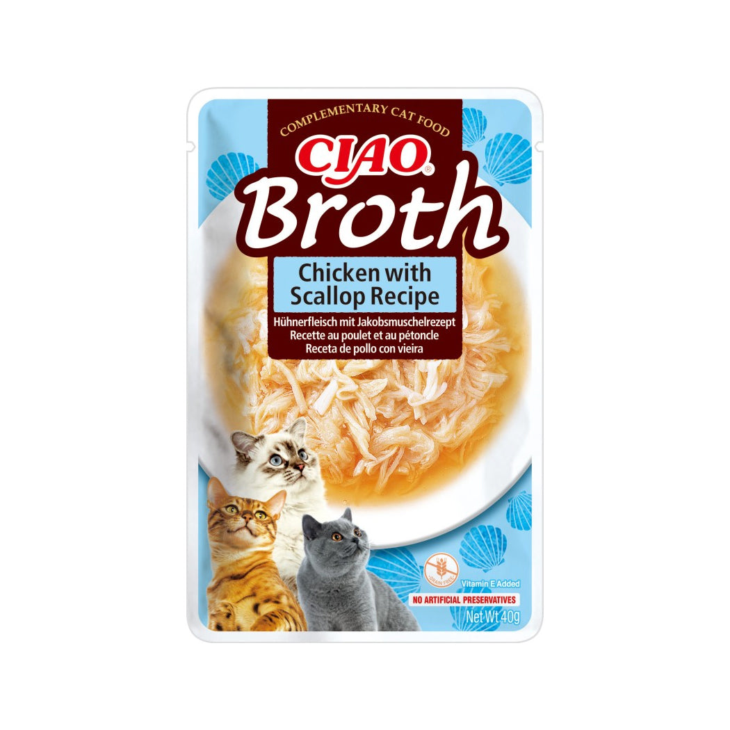 CHURU CAT BROTH CALDO DE POLLO CON VIEIRA 40 GR