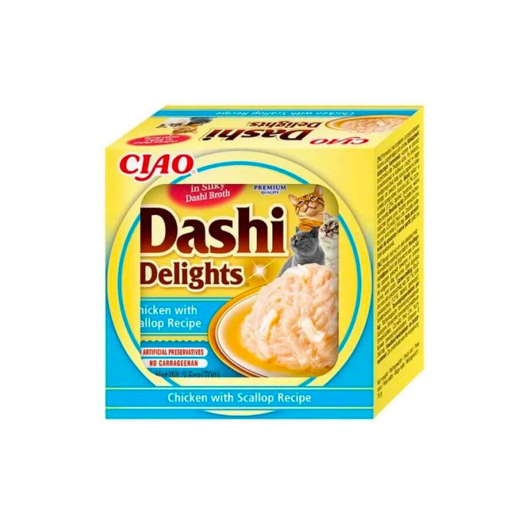 CHURU CAT DASHI POLLO CON VIEIRA 70 GR