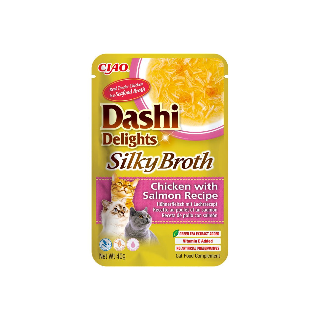 CHURU CAT DASHI SILKY BROTH POLLO Y SALMON 40 GR