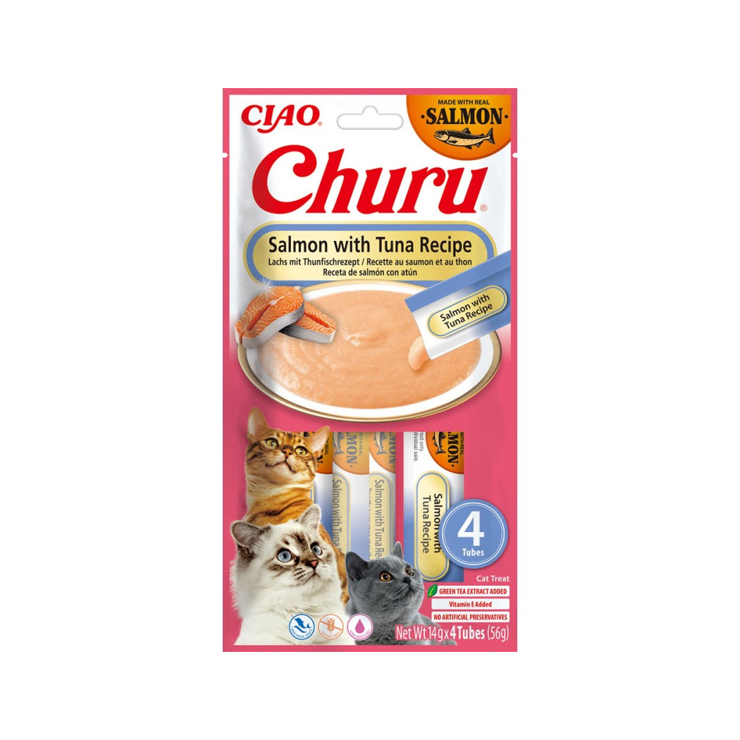 CHURU CAT SALMON CON ATUN 4 X 14 GR