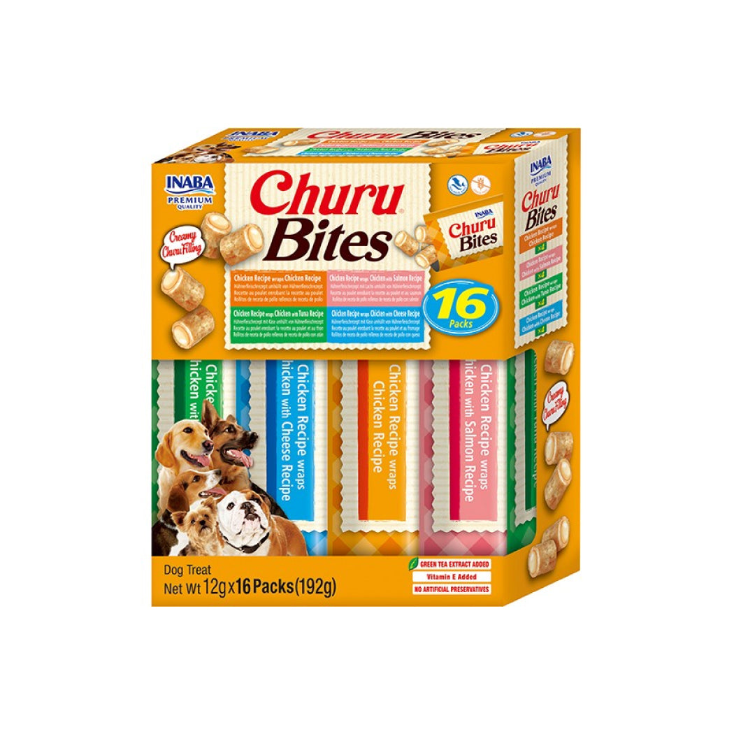 CHURU DOG BITES VARIEDADES CAJA 16 X 12 GR EUD725