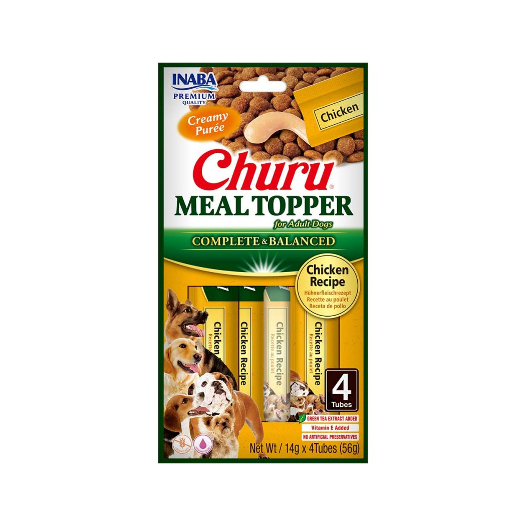CHURU DOG MEAL TOPPER POLLO 4 X 14 GR