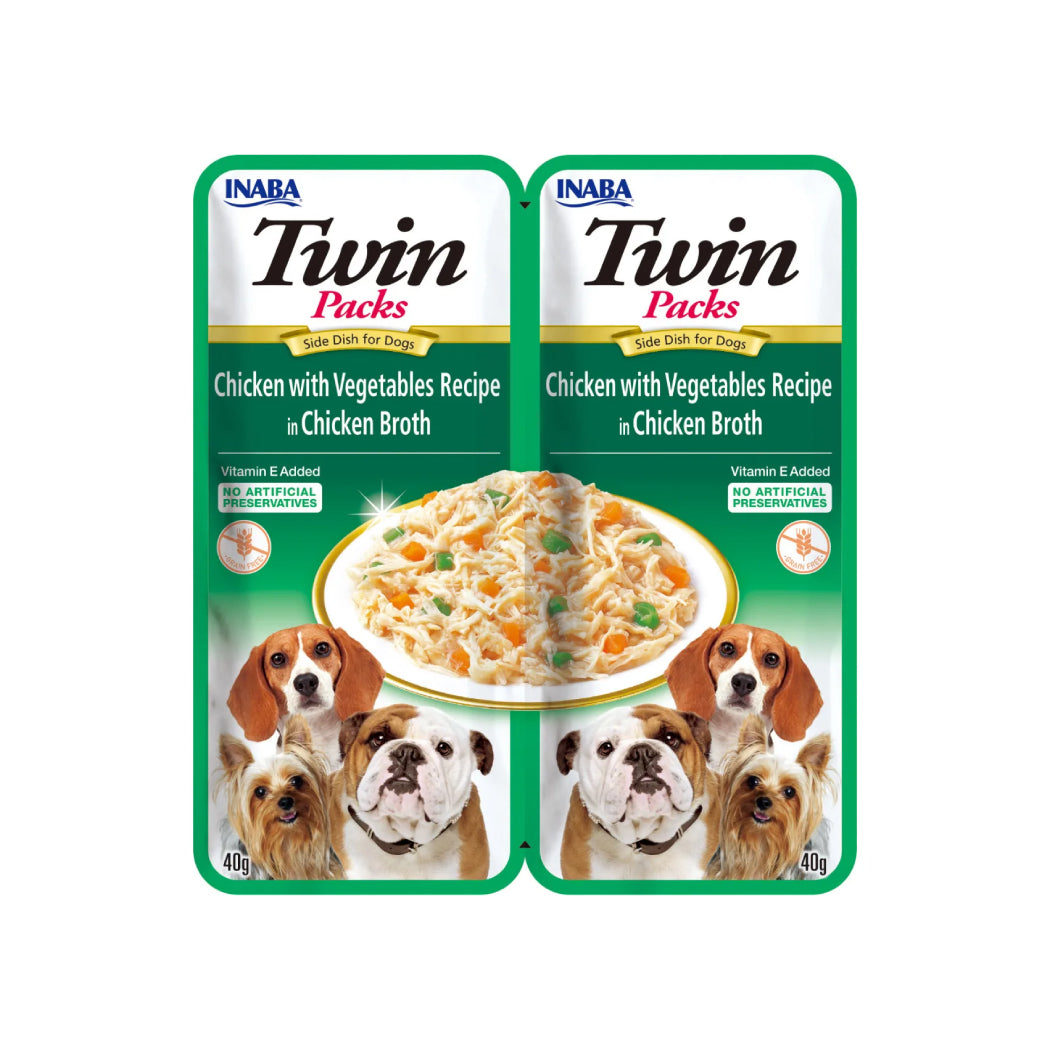 CHURU DOG TWIN PACK POLLO CON VERDURAS EN CALDO DE POLLO 2 X 40GR