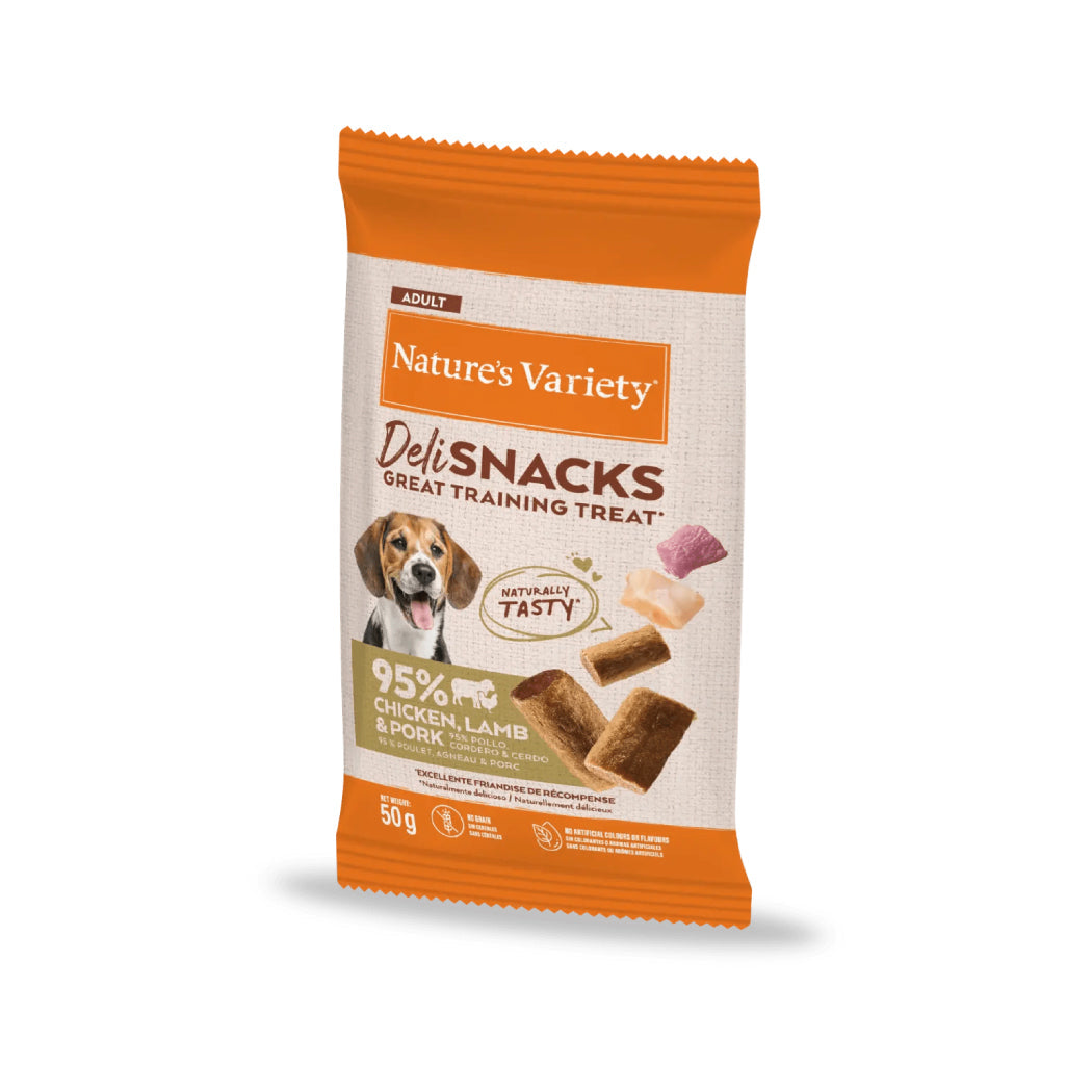 Deli Snacks Naturales con Cordero y Pollo para Perros 50g