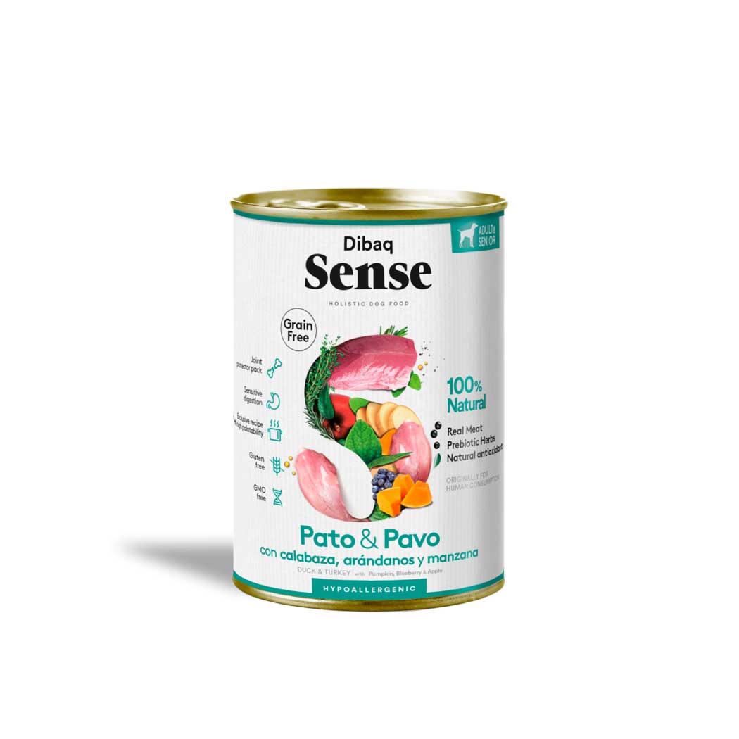 Dibaq Sense Lata Pato y Pavo 380g