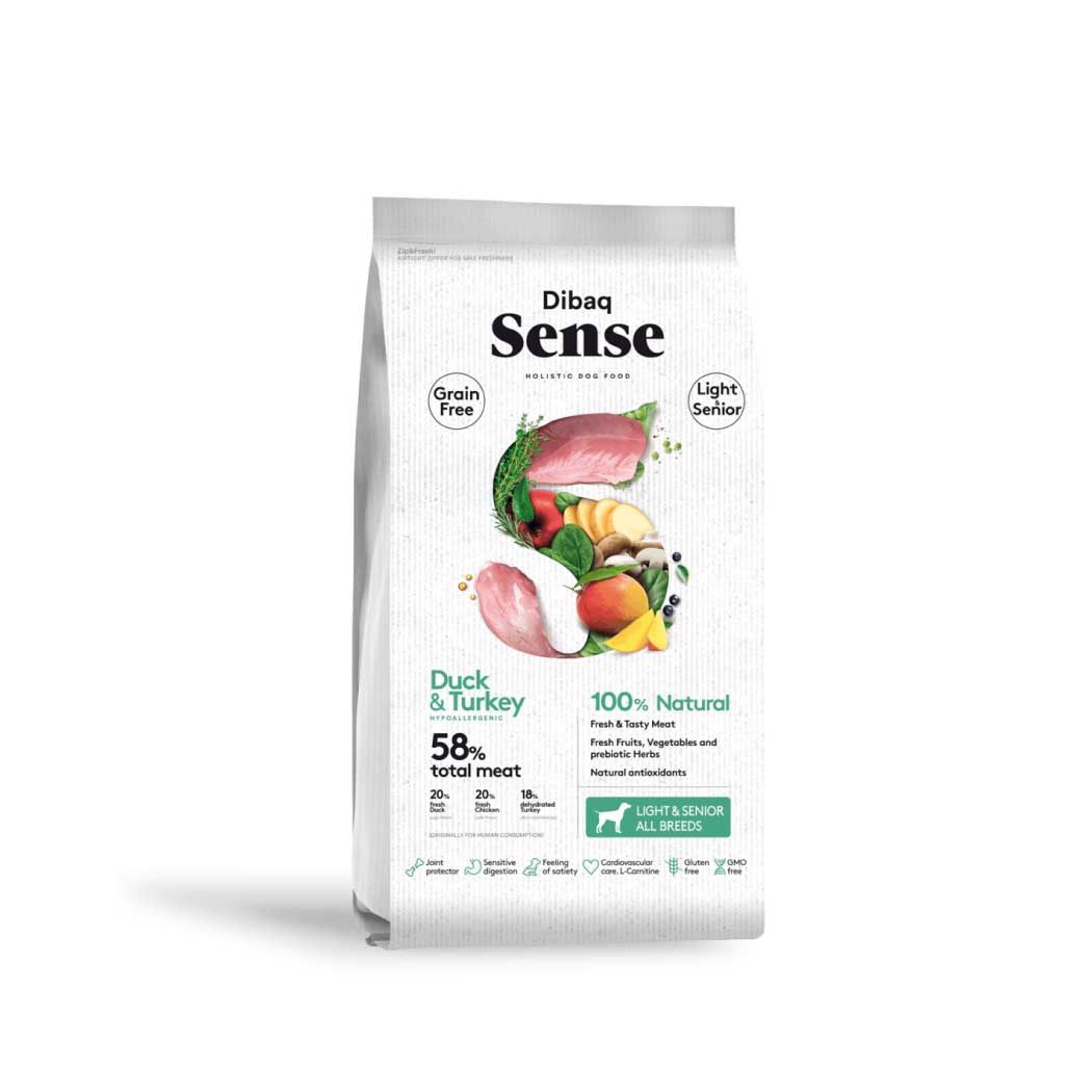 Dibaq Sense Grain Free Pato y Pavo Light or Senior