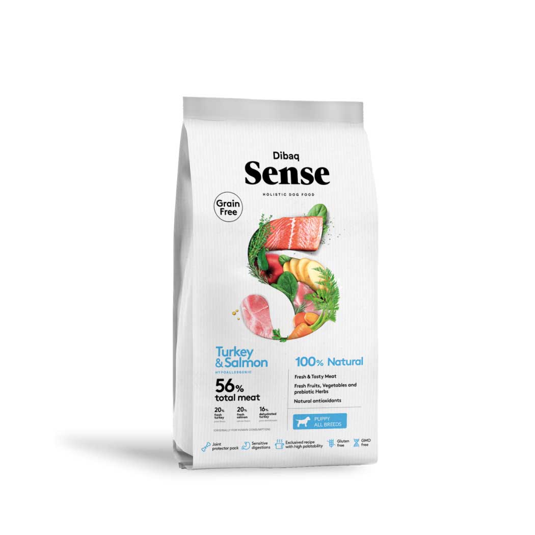 Dibaq Sense Grain Free Salmón y Pavo (Cachorro)