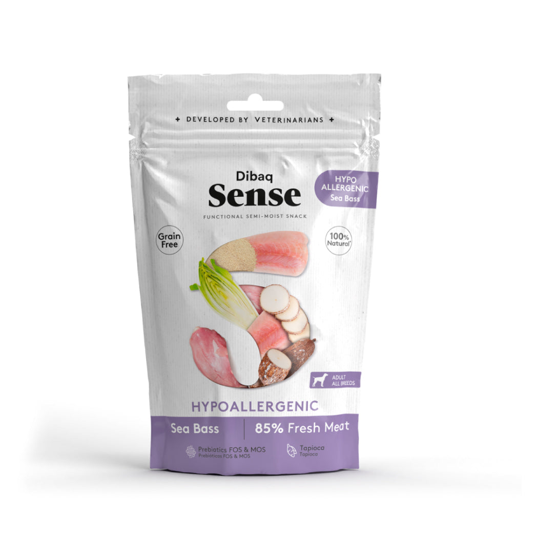 Dibaq Sense Snack Hipoalergénico Lubina 100g