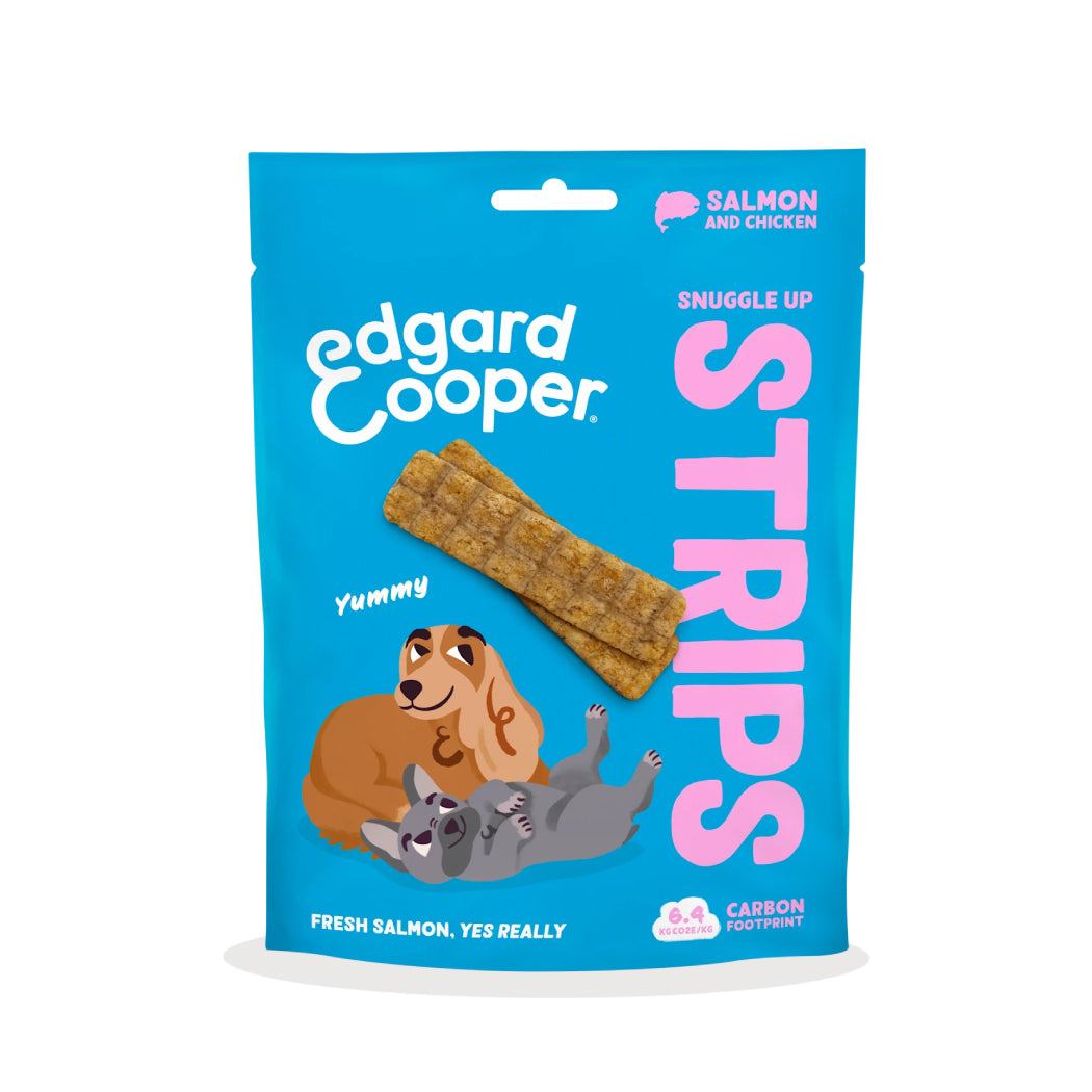 Edgard & Cooper Tiras de Salmón y Pollo 75g