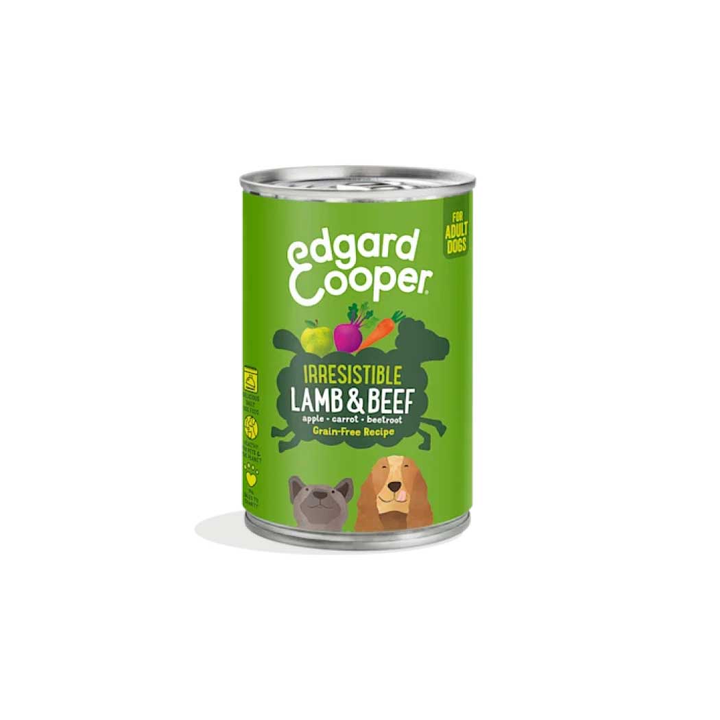Edgard & Cooper lata perro Cordero y vacuno 400 g