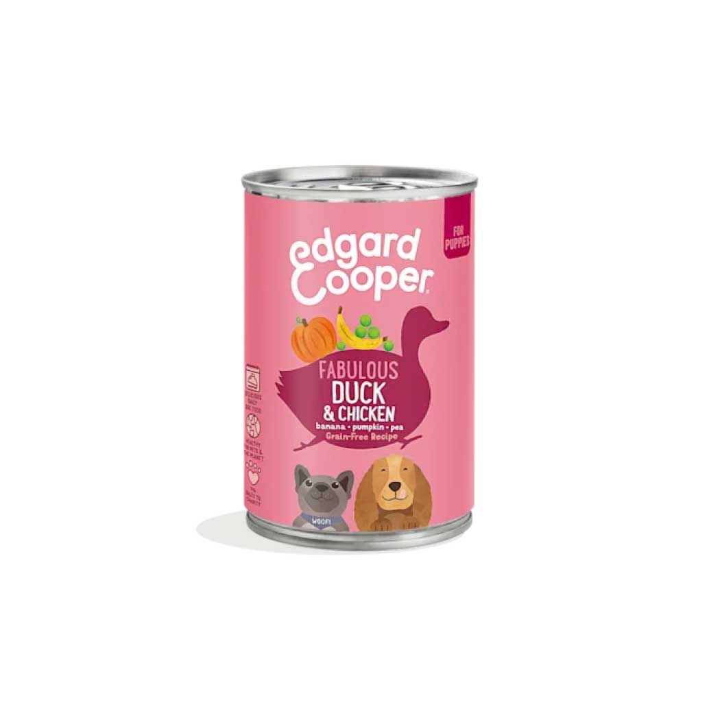 Edgard & Cooper lata perro Pato y pollo 400 g