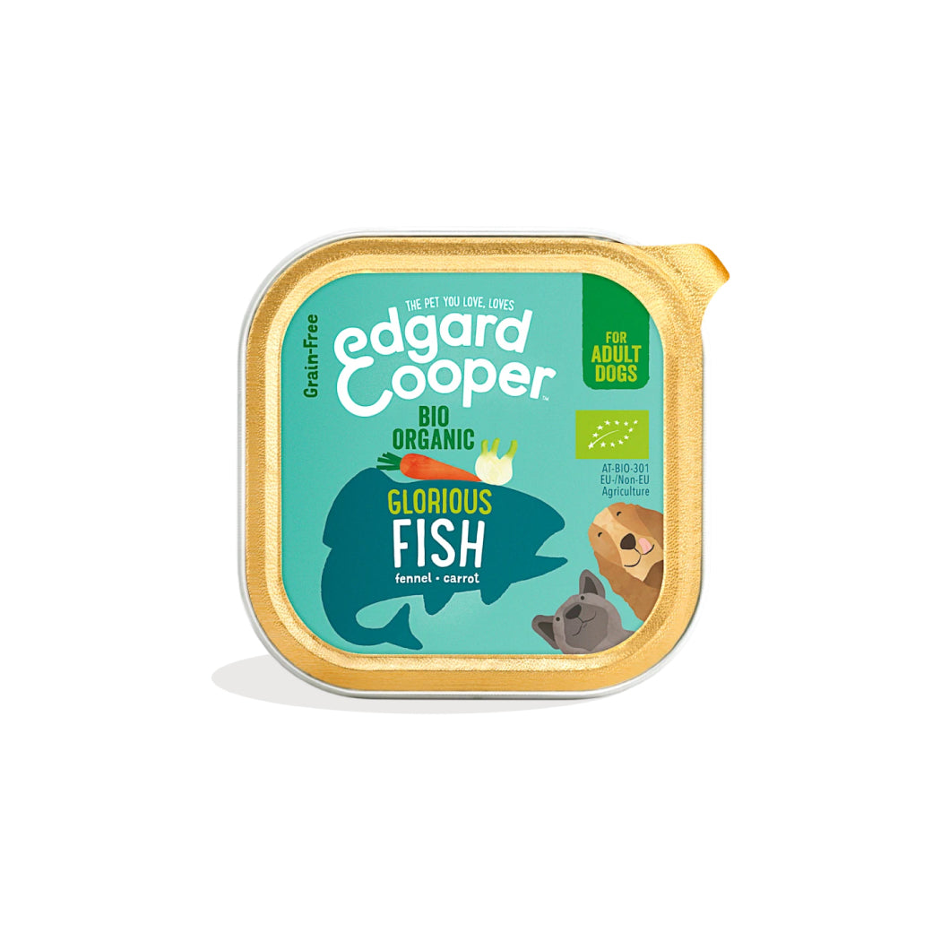 Edgard & Cooper tarrina con Pescado ecológico para perros