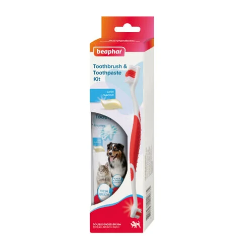 Crema Dental para perros y gatos de Beaphar 100g con Cepillo Dental