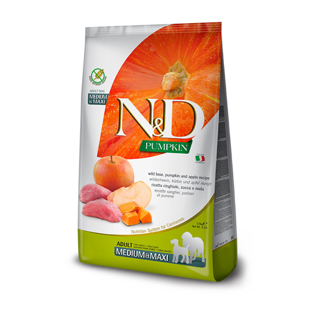 N&D Pumpkin Medium & Maxi con jabalí y manzana