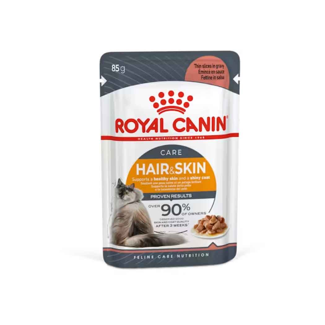 Royal Canin húmedo Hair & Skin Care Finas láminas en salsa 85g