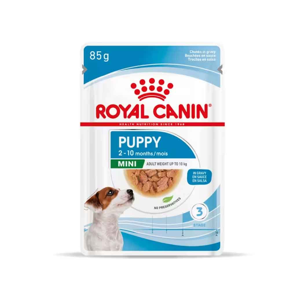 Royal Canin húmedo PUPPY - MINI - Trocitos en salsa 85g