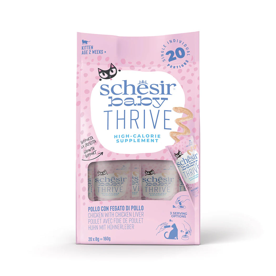 Schesir Baby Thrive Pollo con Hígado de pollo 8x20*8g