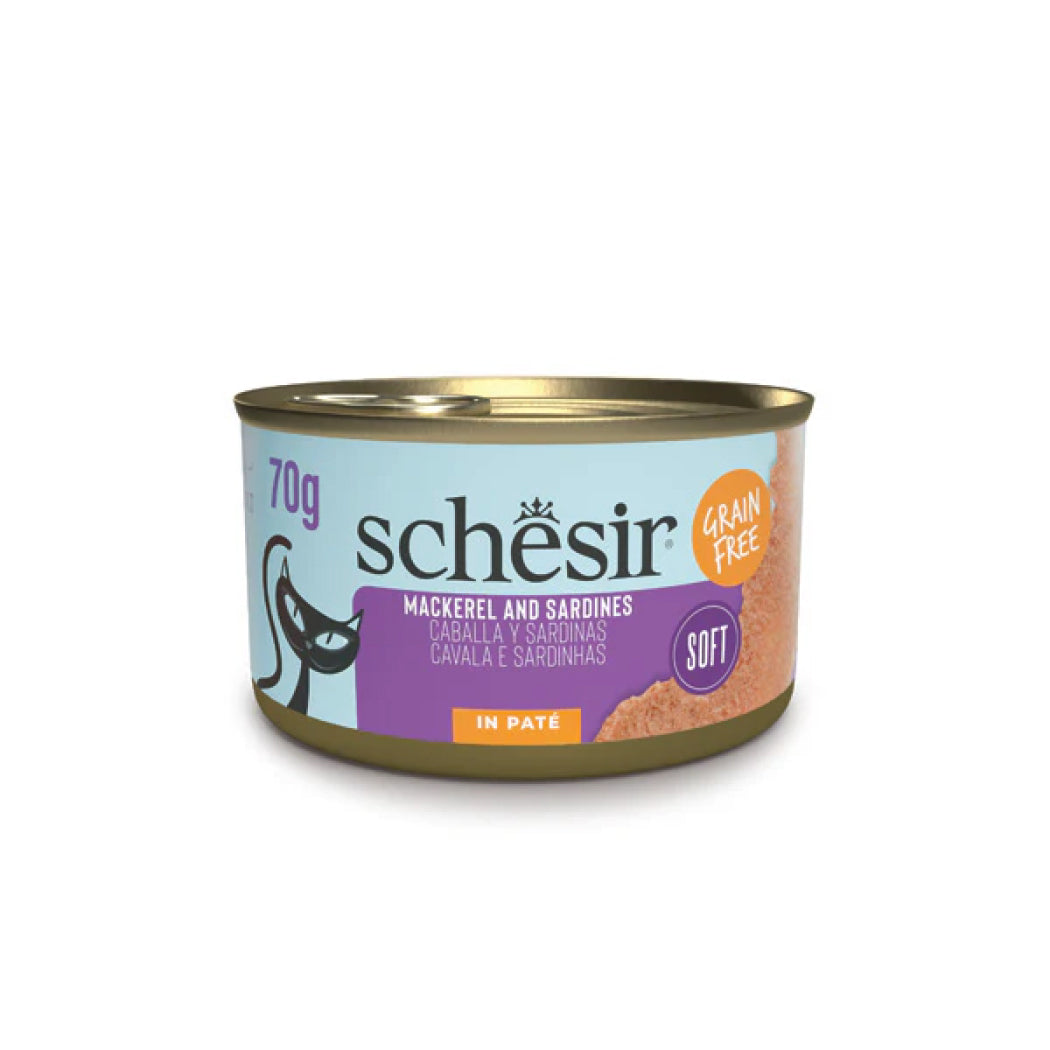Schesir lata gato Mackerel and sardines in paté 70g