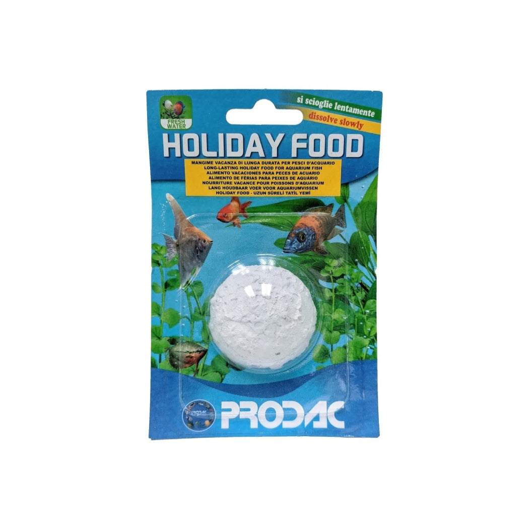 Comida para Peces en Vacaciones – Prodac Holiday Food, Pastilla de 12 Días