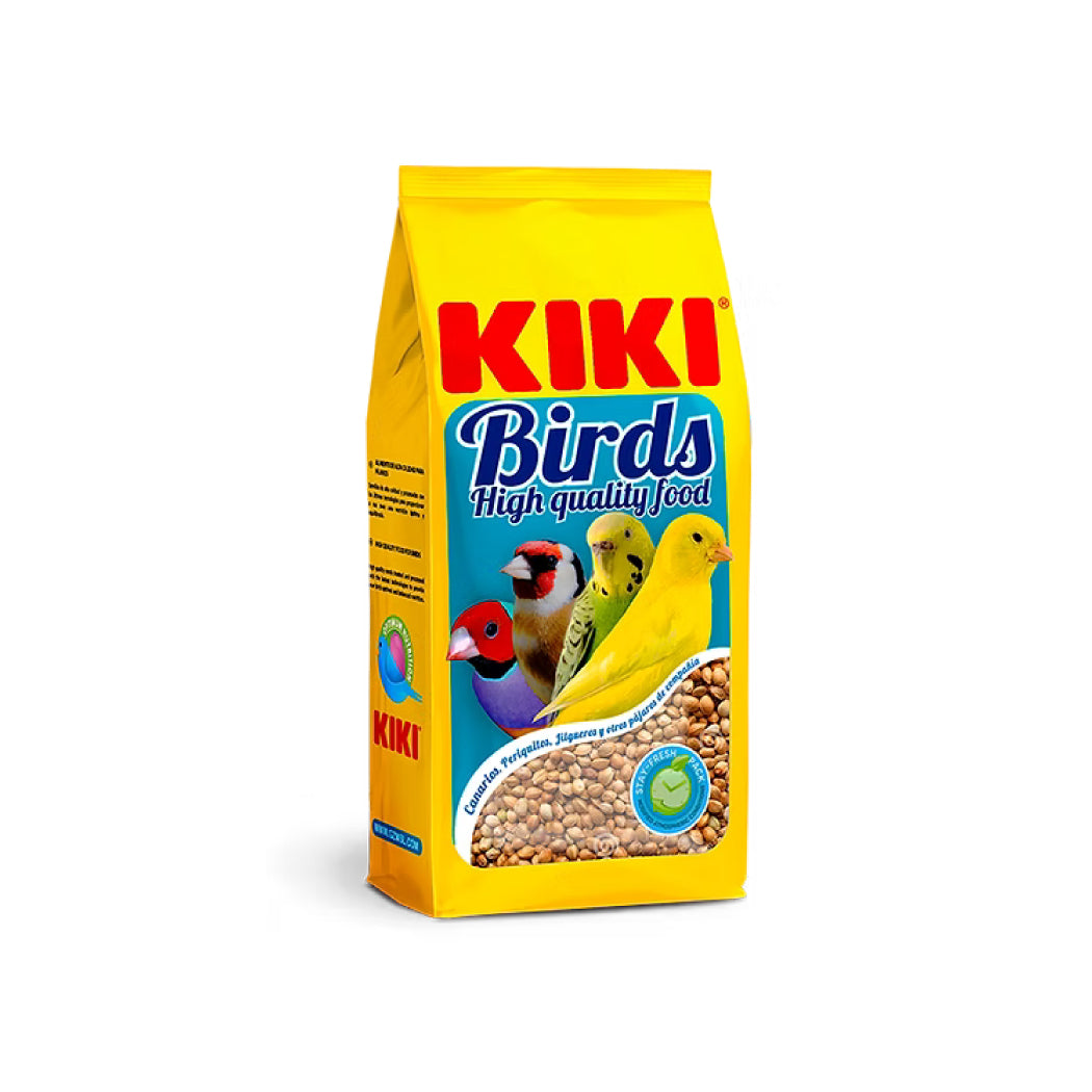 Kiki Cañamón 100% para Canarios, Periquitos, Jilgueros y otras especies