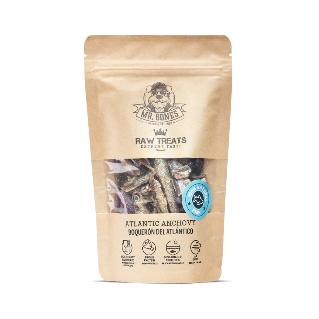 Mr Bones Raw Treats Boquerón del Atlántico 45g