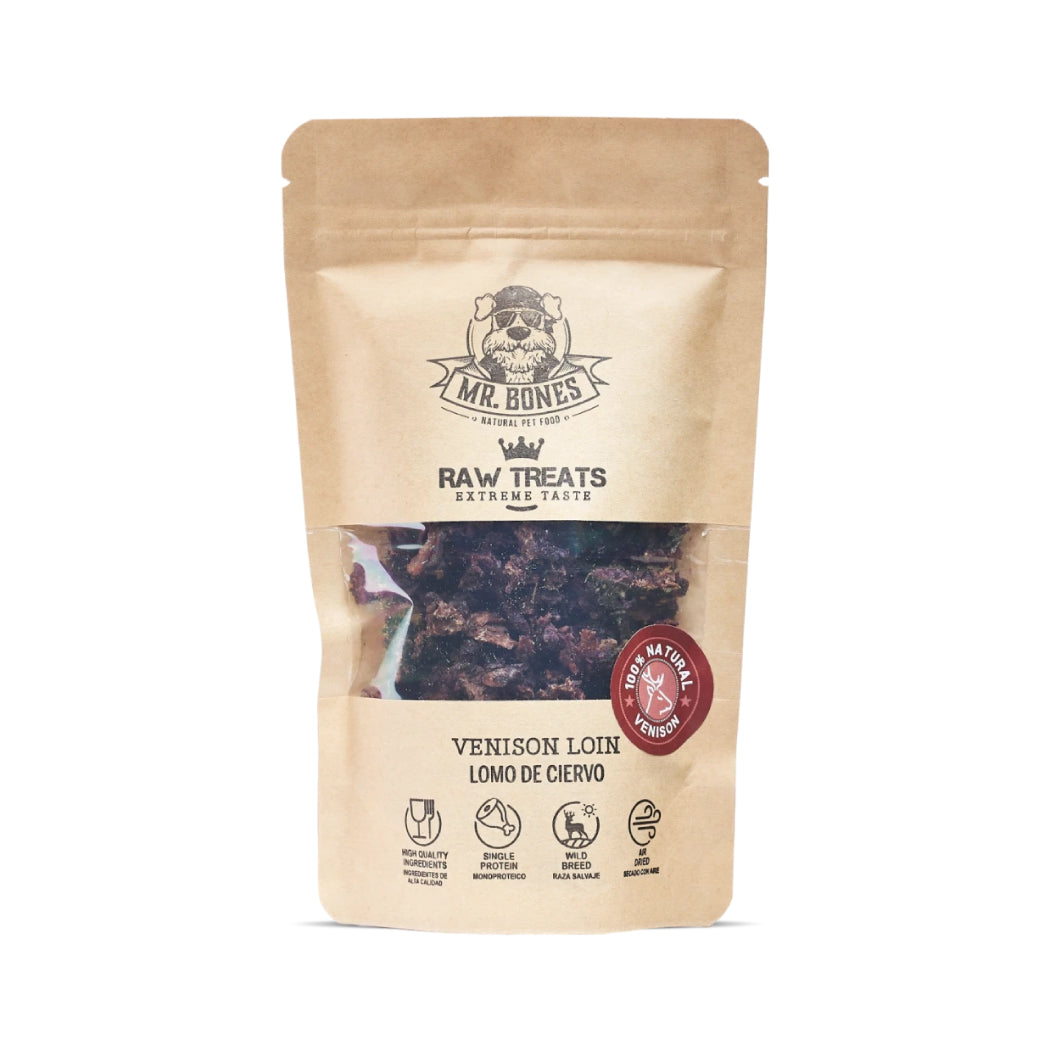 Mr Bones Raw Treats Lomo de ciervo 45g