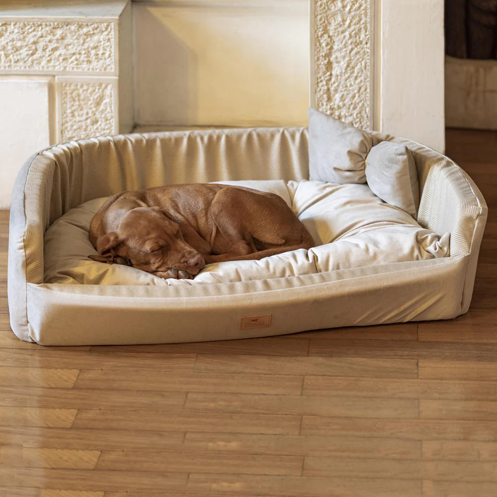 Bed with cushion for dogs and cats, Harris 80cm