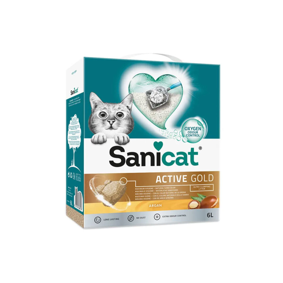 SANICAT ACTIVE GOLD CAT SAND 6L