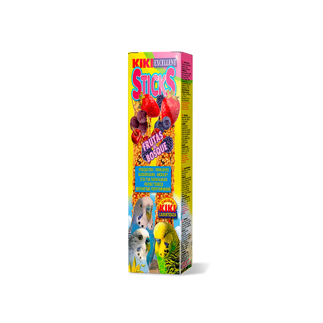 Kiki Sticks para periquitos con frutos del bosque