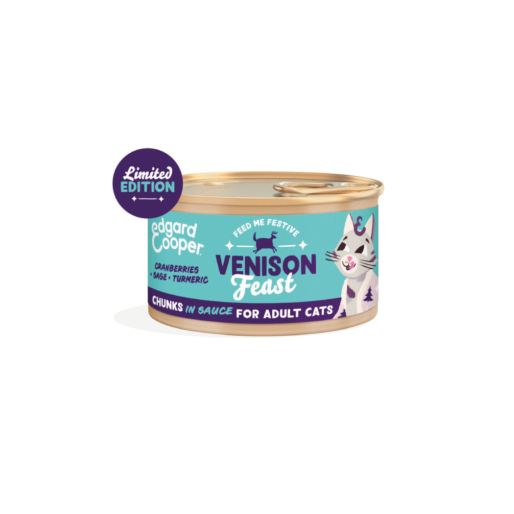 Edgard & Cooper Cat Adulto lata festival de venado 85g