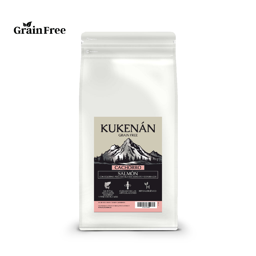 Kukenán Puppy Salmón con Eglefino, Pescado Blanco y Espárragos