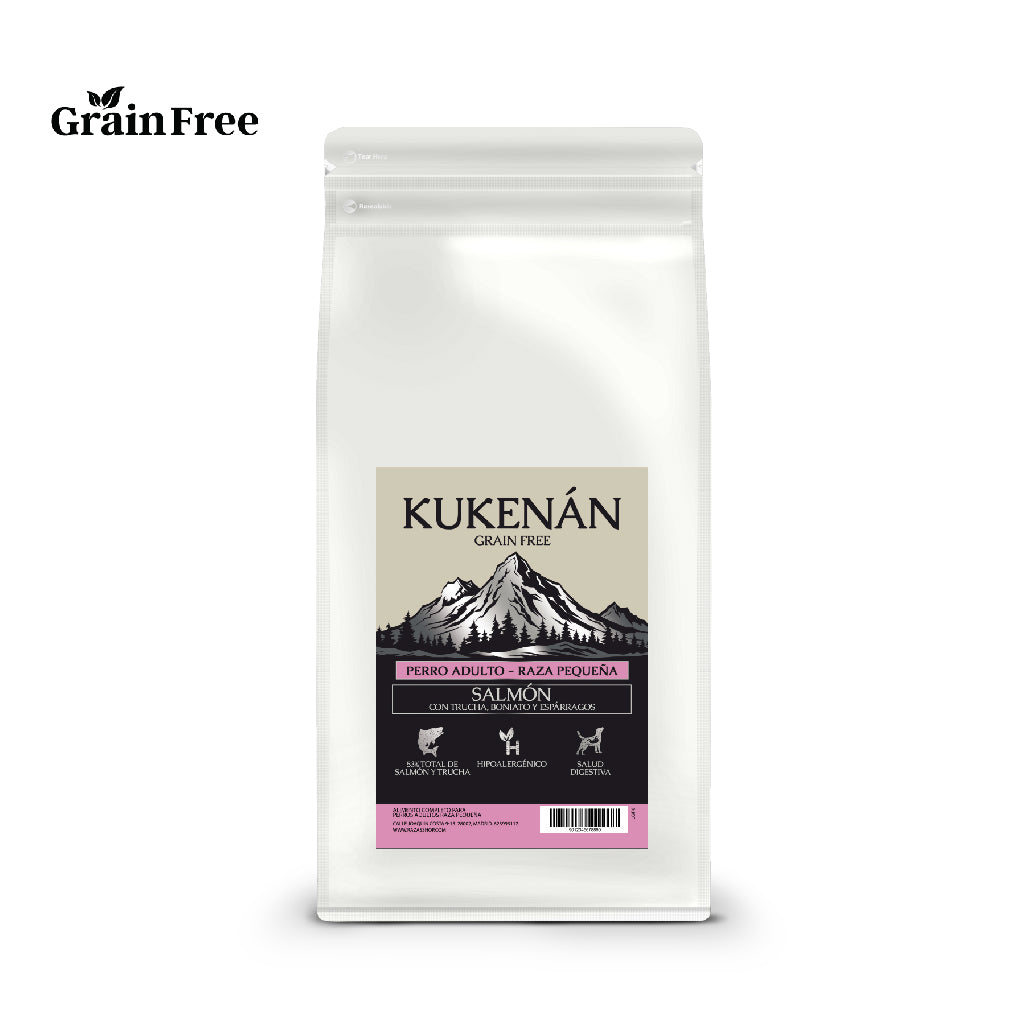 Kukenán Dog Adult Mini Salmón con Trucha, Boniato y Espárragos