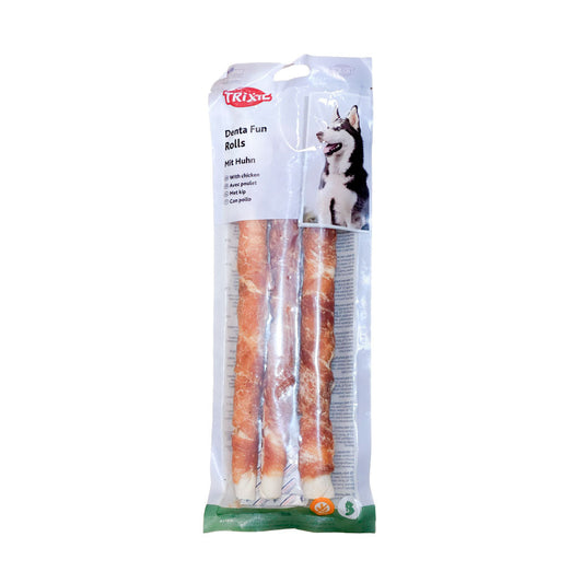 3 Rollitos con Pollo Denta Fun, 28 cm, 250 g