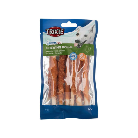 6 Rollitos con Pollo Denta Fun, 12 cm, 70 g