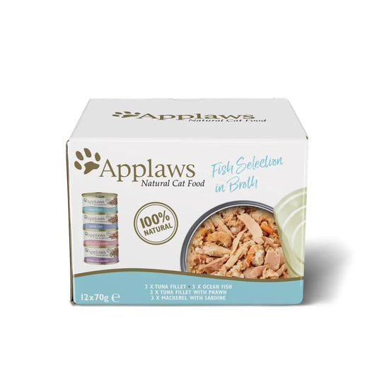 APPLAWS CAT LATA SELECCION PESCADO MULTIPACK 12X70GR