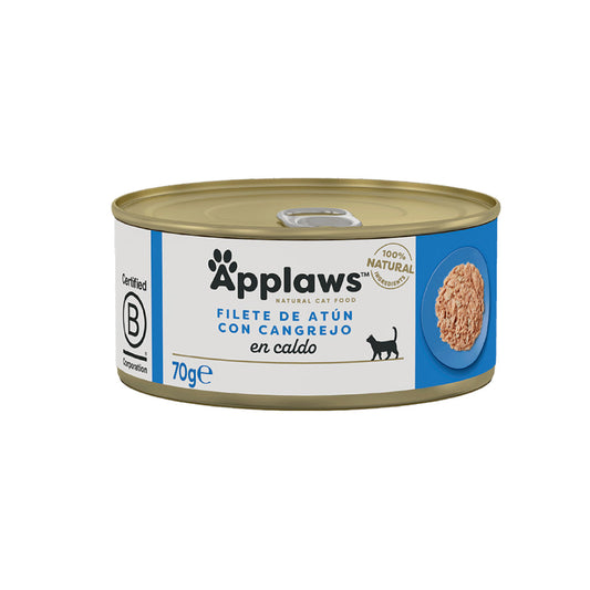 APPLAWS CAT LATA ATUN Y CANGREJO 70GR
