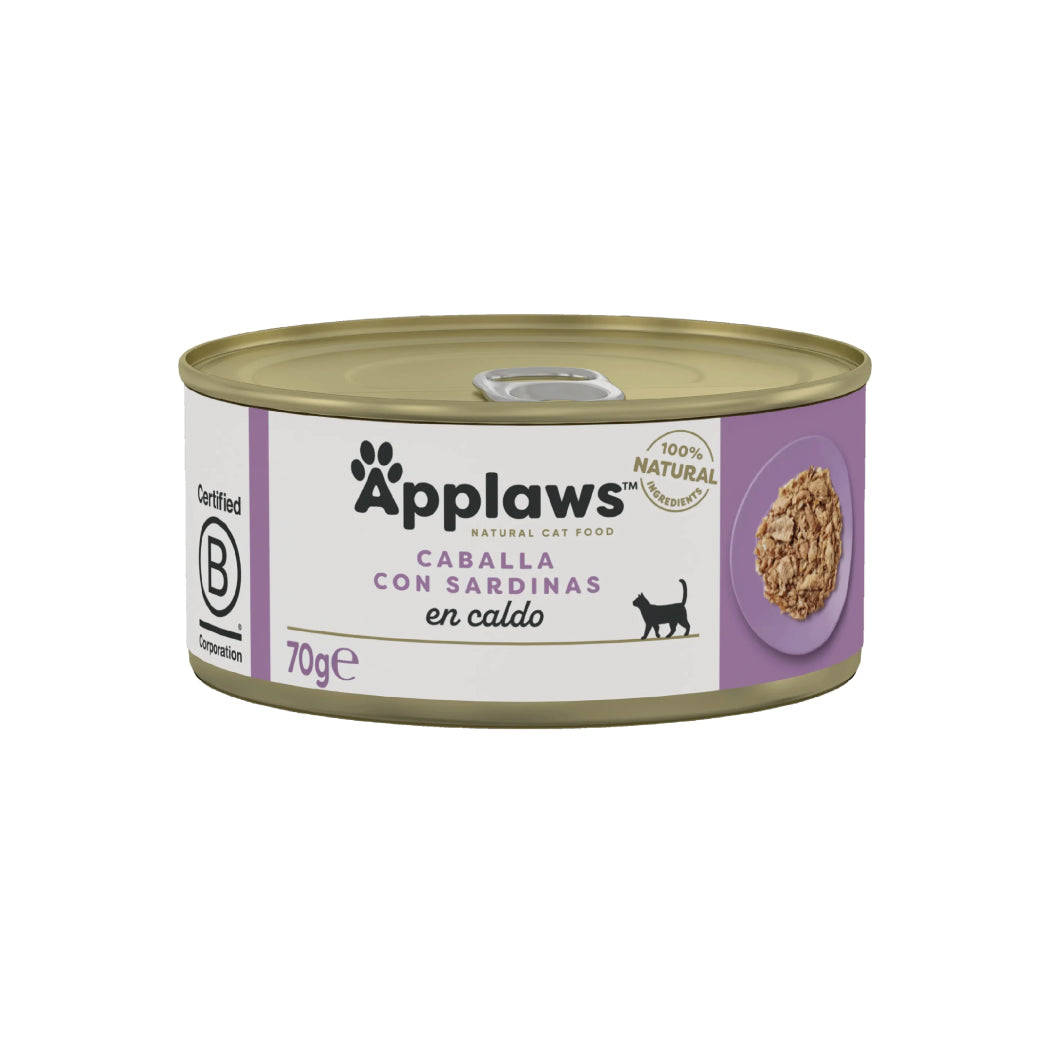 APPLAWS CAT LATA CABALLA Y SARDINA 70GR