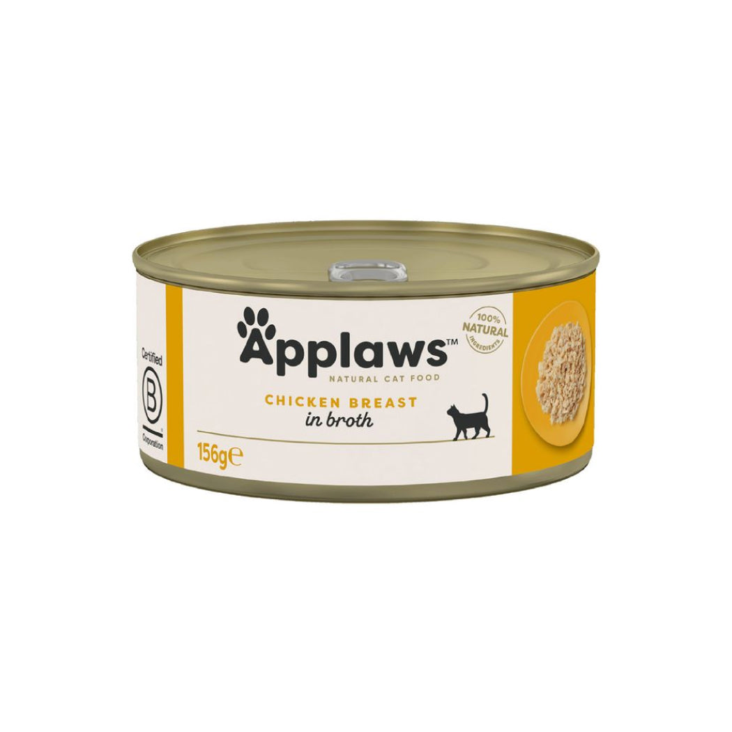 APPLAWS CAT LATA PECHUGA POLLO 156GR