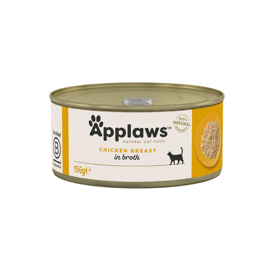 APPLAWS CAT LATA PECHUGA POLLO 156GR