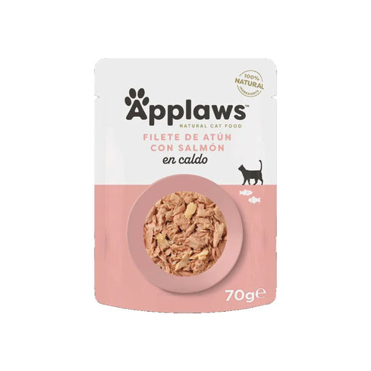 APPLAWS CAT SOBRE FILETE DE ATUN Y SALMON 70GR