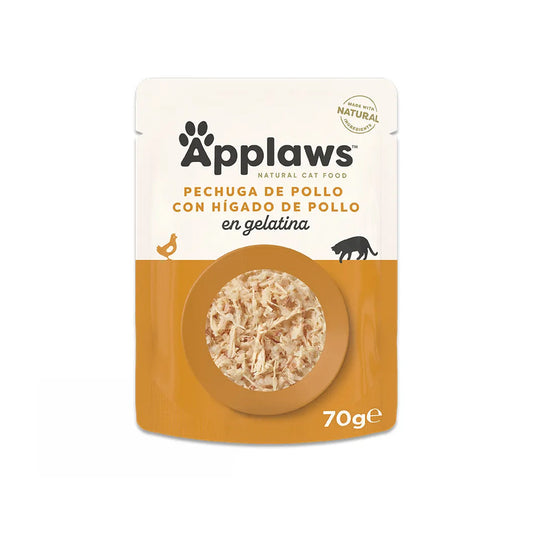 APPLAWS CAT SOBRE HIGADO Y POLLO EN GELATINA 70GR