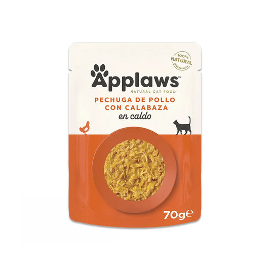 APPLAWS CAT SOBRE POLLO CON CALABAZA 70GR