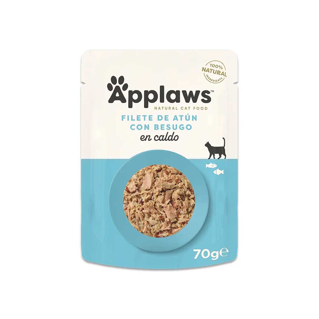 APPLAWS SOBRE GATO FILETES DE ATUN CON BESUGO 70G
